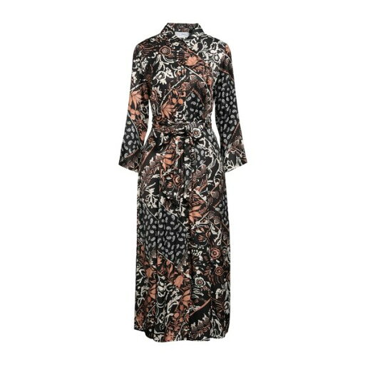 【送料無料】 ソーアリュール レディース ワンピース トップス Midi dresses Black 【送料無料】 ソーアリュール レディース ワンピース トップス Midi dresses Black