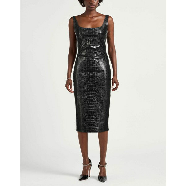 【送料無料】 チアラ・ボニ・プティ・ローブ レディース ワンピース トップス Midi dresses Black