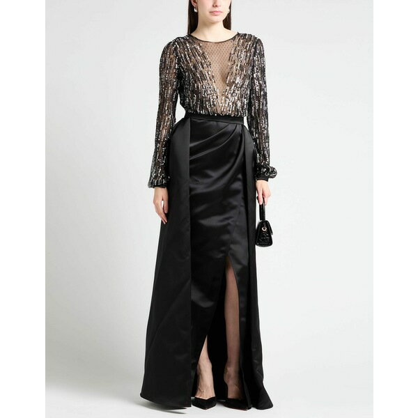 【送料無料】 エリザベスフランキ レディース ワンピース トップス Maxi dresses Black