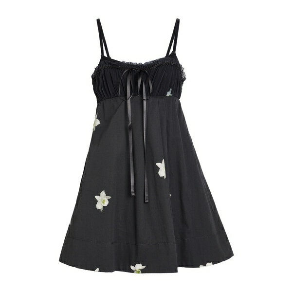 【送料無料】 ピンコ レディース ワンピース トップス Mini dresses Black