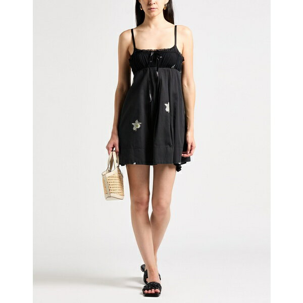 【送料無料】 ピンコ レディース ワンピース トップス Mini dresses Black