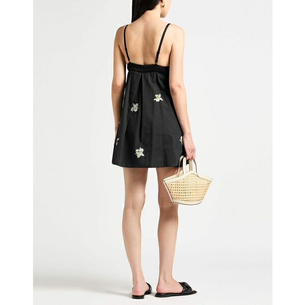 【送料無料】 ピンコ レディース ワンピース トップス Mini dresses Black