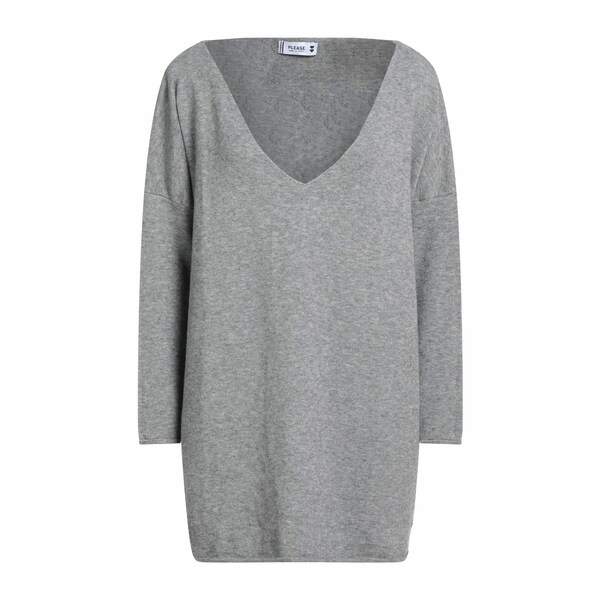【送料無料】 プリーズ レディース ニット&セーター アウター Sweaters Grey