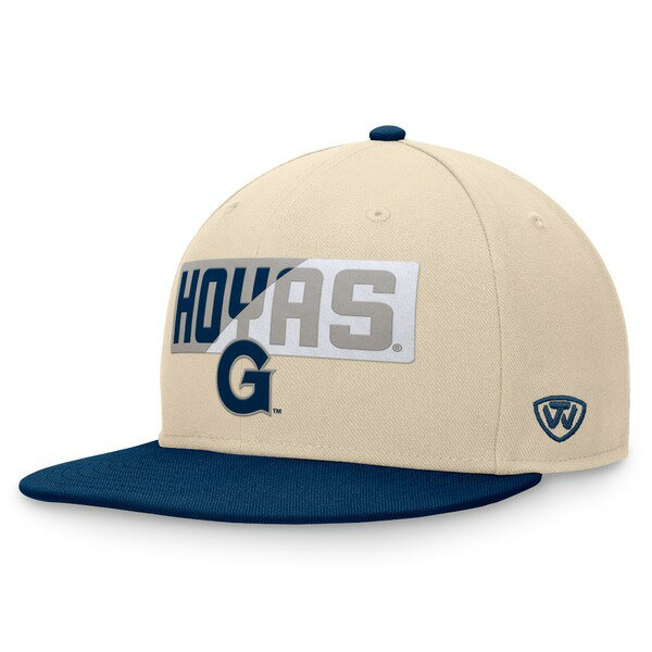 トップ・オブ・ザ・ワールド メンズ 帽子 アクセサリー Georgetown Hoyas Top of the World Goalaso Snapback Hat Khaki