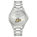 uo Y rv ANZT[ Purdue Boilermakers Bulova Stainless Steel Classic Sport Watch -