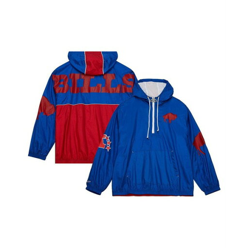 ミッチェル&ネス メンズ パーカー・スウェットシャツ アウター Men's Royal Buffalo Bills Team OG Anorak Half-Zip Windbreaker Royal ミッチェル&ネス メンズ パーカー・スウェットシャツ アウター Men's Royal Buffalo Bills Team OG Anorak Half-Zip Windbreaker Royal