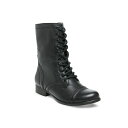 スティーブ マデン メンズ ブーツ シューズ Men's Troopah Leather Boots Black leather
