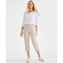 スタイルアンドコー レディース カジュアルパンツ ボトムス Women's Mid-Rise Comfort Waist Capri Pants, Exclusively at Macy's Stone Wall