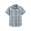 ペンドルトン メンズ シャツ トップス Men's Short Sleeve Frontier Shirt Blue, Green plaid