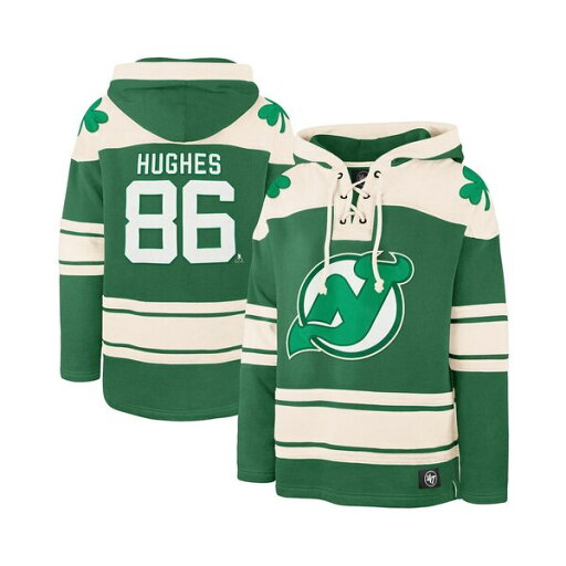 47ブランド メンズ パーカー・スウェットシャツ アウター Men's Jack Hughes Kelly Green New Jersey Devils St. Patrick's Day Player Name Number Lacer Pullover Hoodie Kelly Green 47ブランド メンズ パーカー・スウェットシャツ アウター Men's Jack Hughes Kelly Green New Jersey Devils St. Patrick's Day Player Name Number Lacer Pullover Hoodie Kelly Green