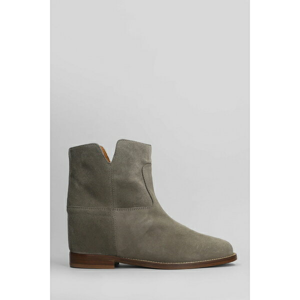 ヴィアローマ15 レディース ブーツ シューズ Ankle Boots Inside Wedge In Grey Suede grey