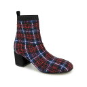 ケネスコール レディース ブーツ シューズ Women's Rida Stretch Jewel Dress Booties Red Plaid