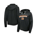 47ブランド レディース パーカー・スウェットシャツ アウター Women's Black Cincinnati Bengals Color Rise Kenn...