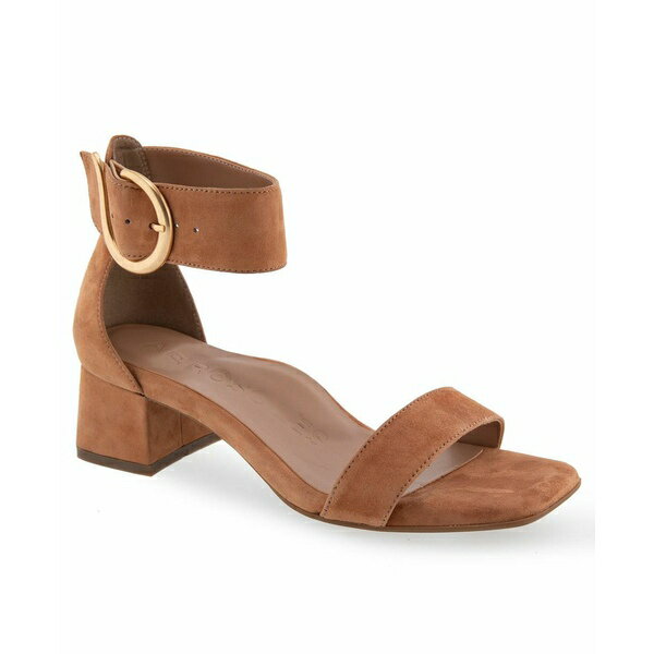 エアロソールズ レディース サンダル シューズ Women's Eliza Sandal Tan Suede