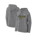 ファナティクス レディース パーカー・スウェットシャツ アウター Women's Heather Gray Notre Dame Fighting Irish ...