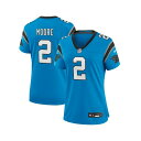 ナイキ レディース カットソー トップス Women's D.J. Moore Carolina Panthers Player Jersey Blue