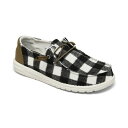 ヘイデュード レディース スニーカー シューズ Women's Wendy Plaid Casual Sneakers from Finish Line Whi...
