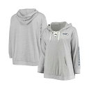 ファナティクス レディース パーカー・スウェットシャツ アウター Women's Plus Size Heathered Gray Seattle Seahaw...