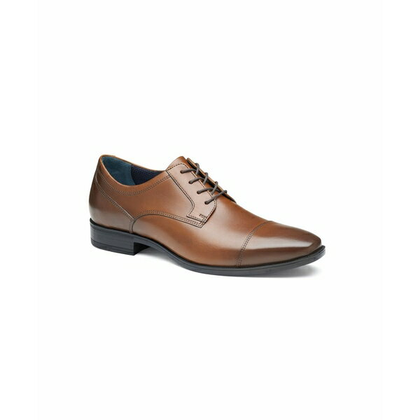 ジョンストンアンドマーフィー メンズ ドレスシューズ シューズ Men's Landon Cap Toe Oxfords Tan Ful..