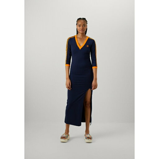 アディダスオリジナルス レディース ワンピース トップス Jersey dress - night indigo/crew orange アディダスオリジナルス レディース ワンピース トップス Jersey dress - night indigo/crew orange