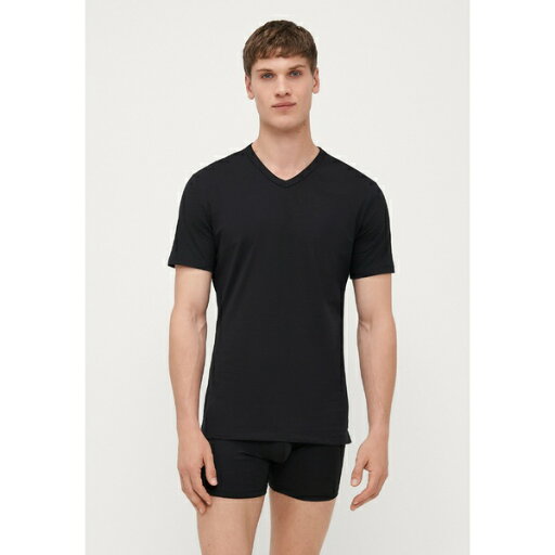 カルバン クライン アンダーウェア メンズ サンダル シューズ V NECK 3 PACK - Undershirt - black カルバン クライン アンダーウェア メンズ サンダル シューズ V NECK 3 PACK - Undershirt - black