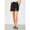 イーブン アンド オド レディース スカート ボトムス Mini skirt - black/white(4)