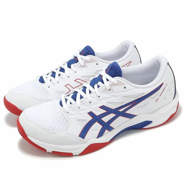 ASICS アシックス メンズ スニーカー 【ASICS Gel-Rocket 11 'White Blue Red' 1073A065-105】 サイズ US_6(24.0cm)