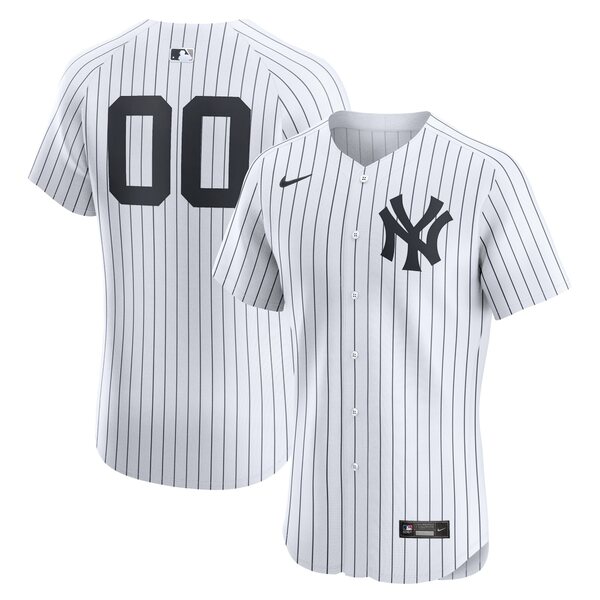 ʥ  ˥ե ȥåץ New York Yankees Nike Home Elite Custom Number Jersey White
