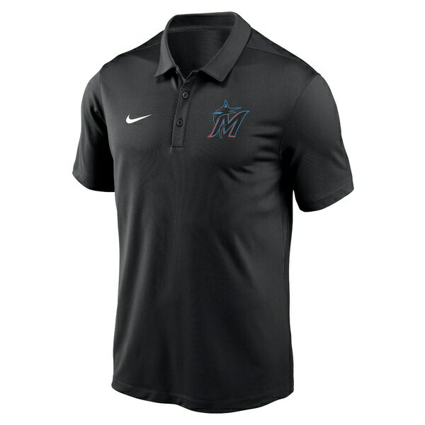 iCL Y |Vc gbvX Miami Marlins Nike Agility Performance Polo Black