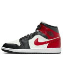 Air Jordan ジョーダン レディース スニーカー Black/Red/White 【(WMNS) Air Jordan 1 Mid 'Black Toe' BQ6472-160】 サイズ US_6(23.0cm)(4)