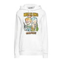 【送料無料】 モスキーノ レディース パーカー・スウェットシャツ アウター Sweatshirts White