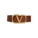 【送料無料】 ヴァレンティノ ガラヴァーニ レディース ベルト アクセサリー Belts Brown