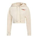 【送料無料】 モスキーノ レディース パーカー・スウェットシャツ アウター Sweatshirts White