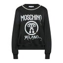 【送料無料】 モスキーノ レディース パーカー・スウェットシャツ アウター Sweatshirts Black