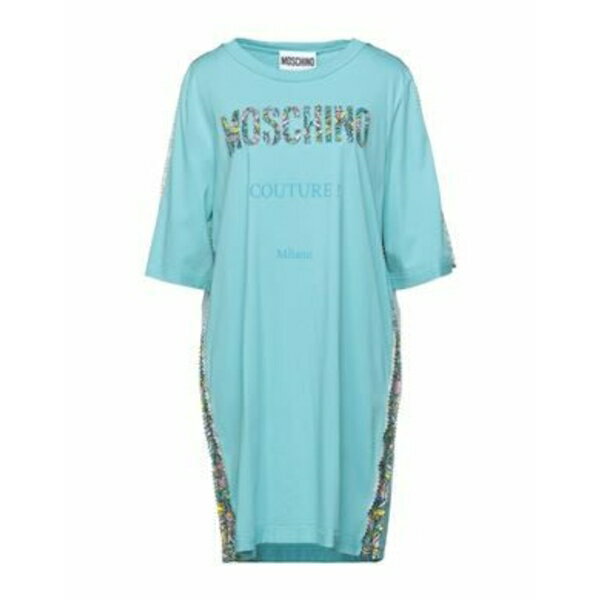 【送料無料】 モスキーノ レディース ワンピース トップス Mini dresses Azure