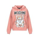 【送料無料】 モスキーノ レディース パーカー・スウェットシャツ アウター Sweatshirts Pink