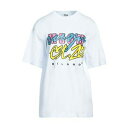 【送料無料】 エムエスジイエム レディース Tシャツ トップス T-shirts White