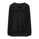 【送料無料】 マニラグレース レディース Tシャツ トップス Tops Black