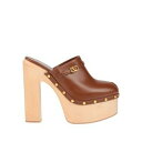 【送料無料】 ヴァレンティノ ガラヴァーニ レディース サンダル シューズ Mules & Clogs Brown