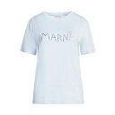 【送料無料】 マルニ レディース Tシャツ トップス T-shirts Azure