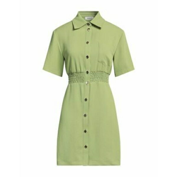 【送料無料】 サンドロ レディース ワンピース トップス Mini dresses Green