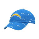 47ブランド レディース 帽子 アクセサリー Women's '47 Powder Blue Los Angeles Chargers Confetti Clean Up Adjustable Hat Powder Blue(4)