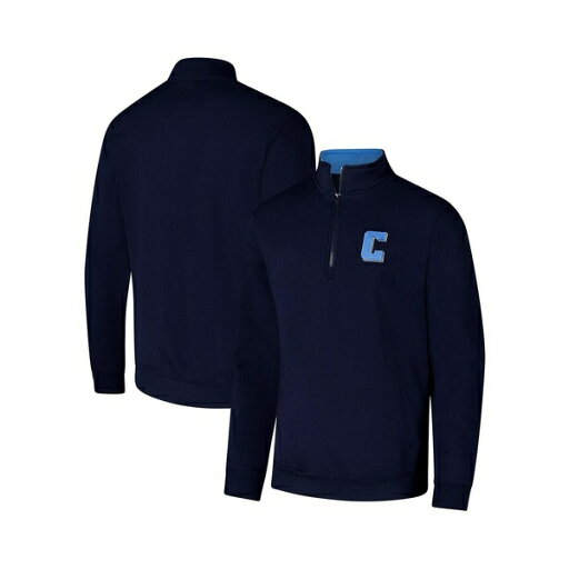 コロシアム メンズ パーカー・スウェットシャツ アウター Men's Navy Columbia University Tortugas Team Logo Quarter-Zip Jacket Navy コロシアム メンズ パーカー・スウェットシャツ アウター Men's Navy Columbia University Tortugas Team Logo Quarter-Zip Jacket Navy