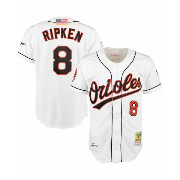 ߥå&ͥ   ȥåץ Men's Cal Ripken White Baltimore Orioles Home Authentic Jersey White