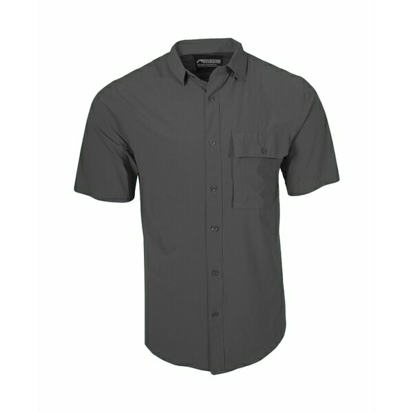 マウンテンカーキス メンズ シャツ トップス Men's Rivers Short Sleeve Woven Shirt Medium grey