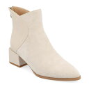 ジャーニーコレクション レディース ブーツ シューズ Women's Consuello Two Tone Pointed Toe Block Heel Boo...