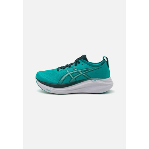 アシックス メンズ ランニング スポーツ GEL-NIMBUS 27 - Road running shoes - wave teal/saxon green アシックス メンズ ランニング スポーツ GEL-NIMBUS 27 - Road running shoes - wave teal/saxon green