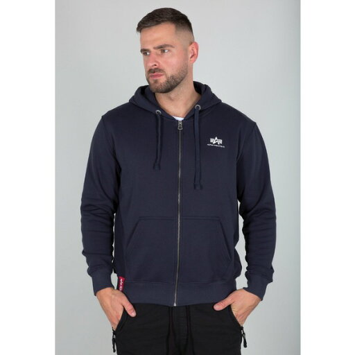 アルファインダストリーズ メンズ パーカー・スウェットシャツ アウター BASIC SMALL LOGO - Zip-up sweatshirt - rep.blue アルファインダストリーズ メンズ パーカー・スウェットシャツ アウター BASIC SMALL LOGO - Zip-up sweatshirt - rep.blue