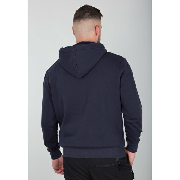 アルファインダストリーズ メンズ パーカー・スウェットシャツ アウター BASIC SMALL LOGO - Zip-up sweatshirt - rep.blue
