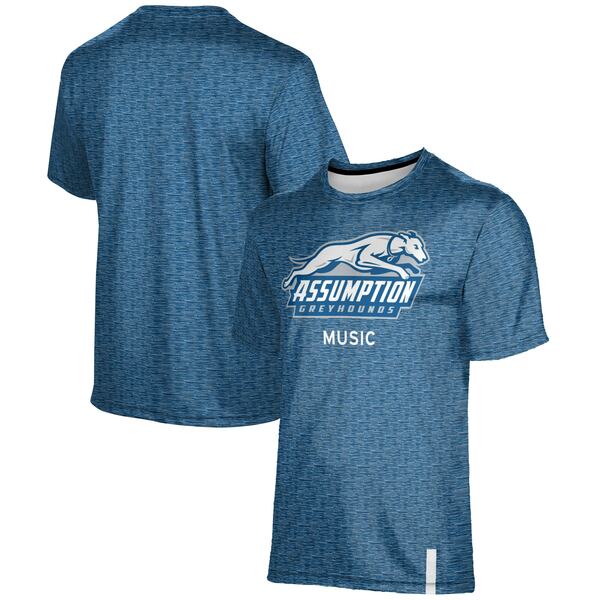 楽天astyプロスフィア メンズ Tシャツ トップス Assumption Greyhounds ProSphere Music Logo TShirt Blue